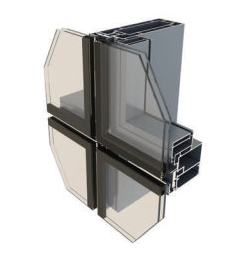 200系列明框、半隱框幕墻