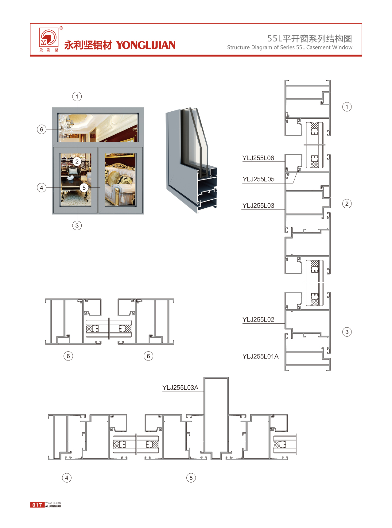 55L系列平開(kāi)窗