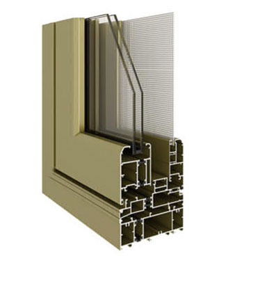 120C系列隔熱窗紗一體窗(內(nèi)外平框、隱排水)