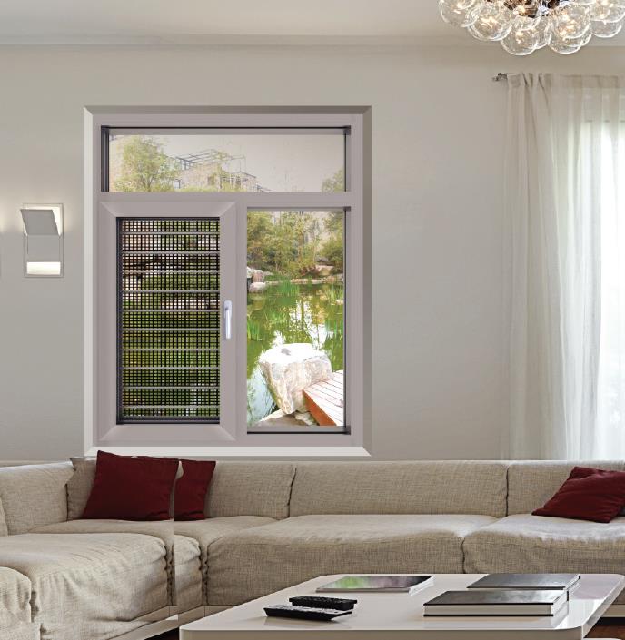 85B、100B、108B、120B、130B、150B系列隔熱窗紗一體平開窗系列